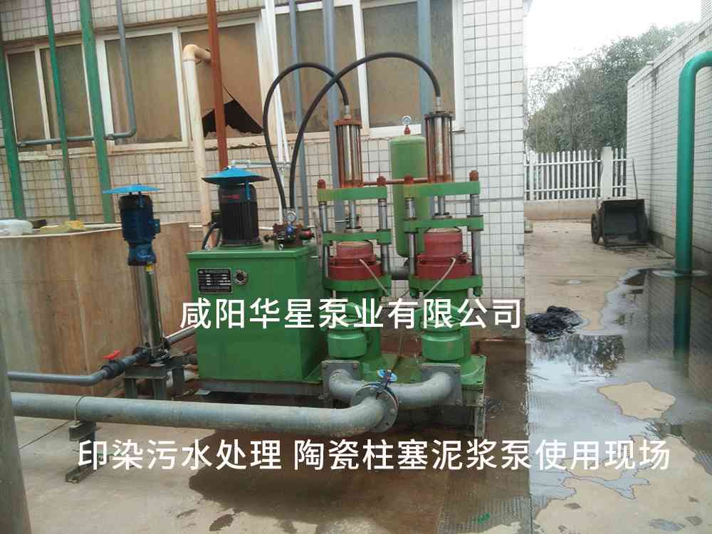 印染污水處理廠使用YBH250-30節(jié)能柱塞泥漿泵客戶案例-第二個(gè)現(xiàn)場(chǎng)